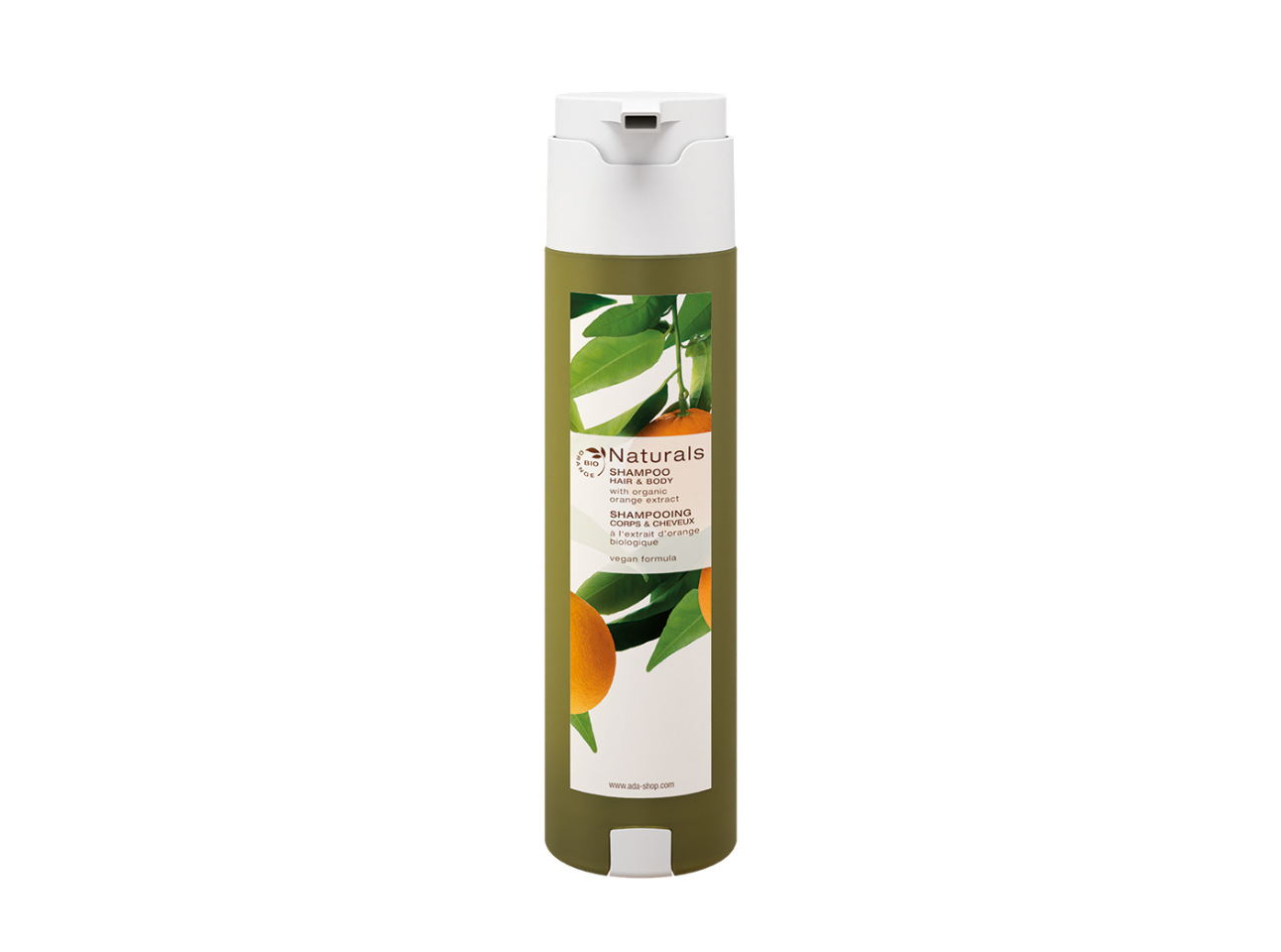Naturals - Veganes Haar- und Bodyshampoo, SHAPE-Spender, 300 ml